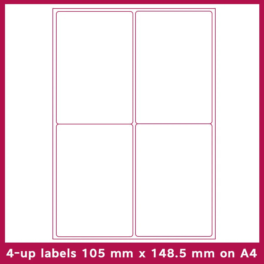 FBA label paper sheets showing multiple A4 grid formats for Amazon barcode printing