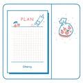 A6 daily countdown notepad showing eight themed designs including cherry blossom, clouds and animal patterns