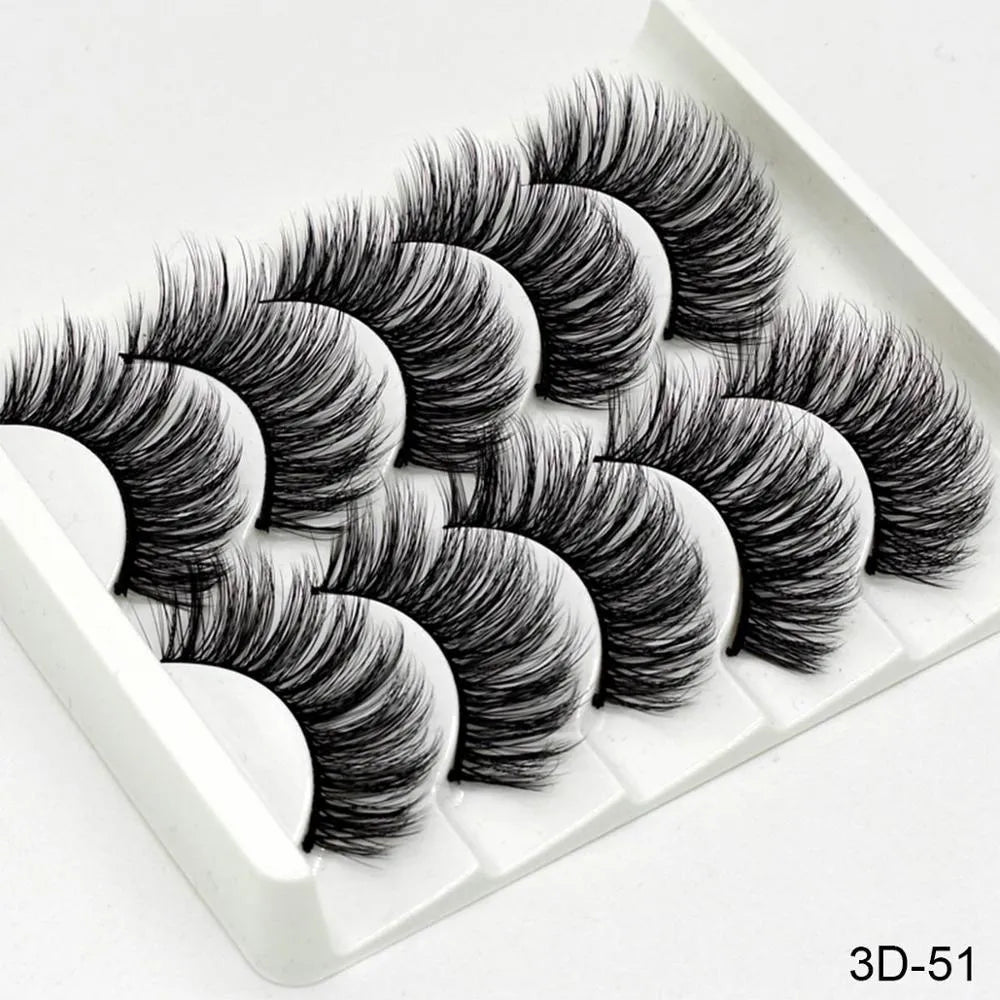 Handmade chemical fibre false eyelashes thick style plastic cotton stalk high-grade fibre mixed specs