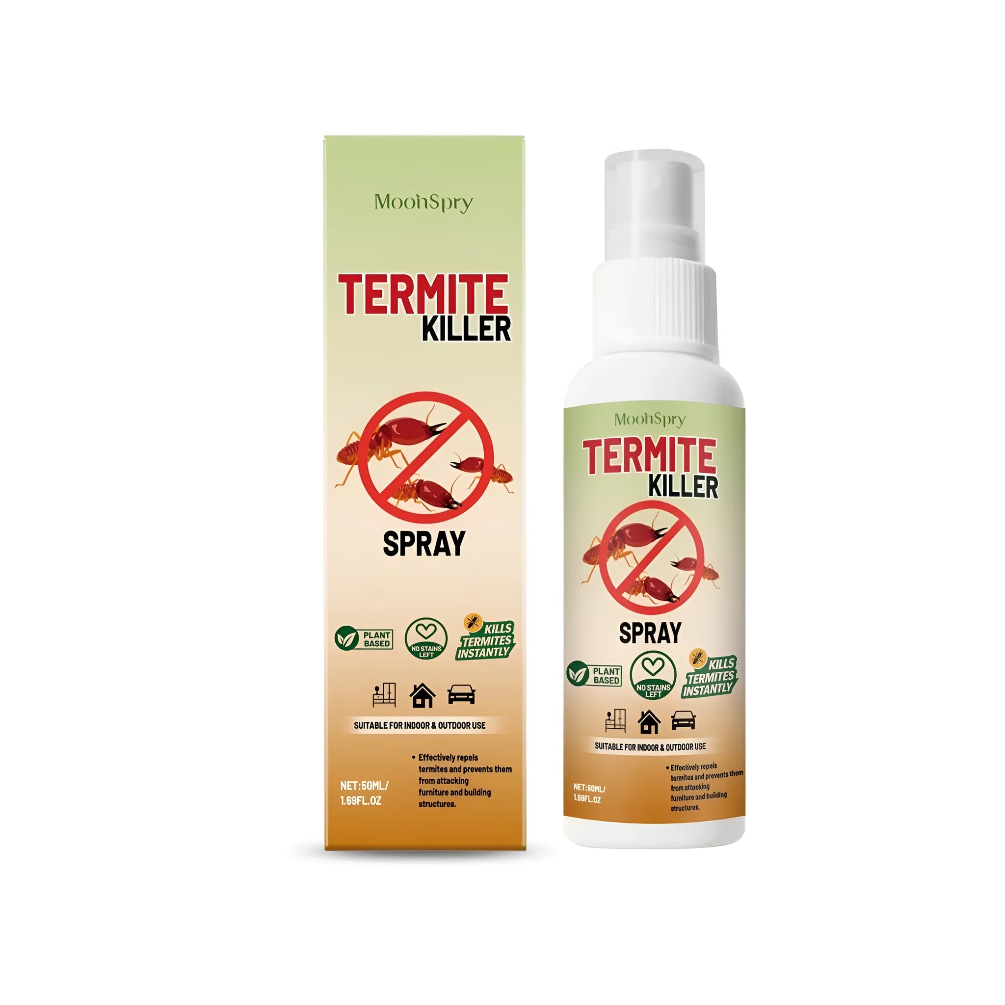 50 ml termite killer spray bottle insecticide for wood-damaging insects