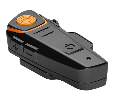 BT-S2 black Bluetooth motorcycle helmet intercom headset with button panel and audio ports