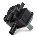 Black Toyota vacuum solenoid valve with model number 90910-12283 visible