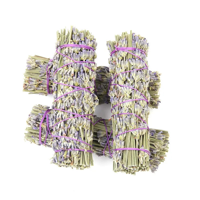 Lavender natural dried flower aromatherapy stick measuring 4 inches for room fragrance
