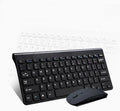 Black wireless keyboard and mouse set with 2.4GHz receiver showing 78 keys and 4 mouse buttons