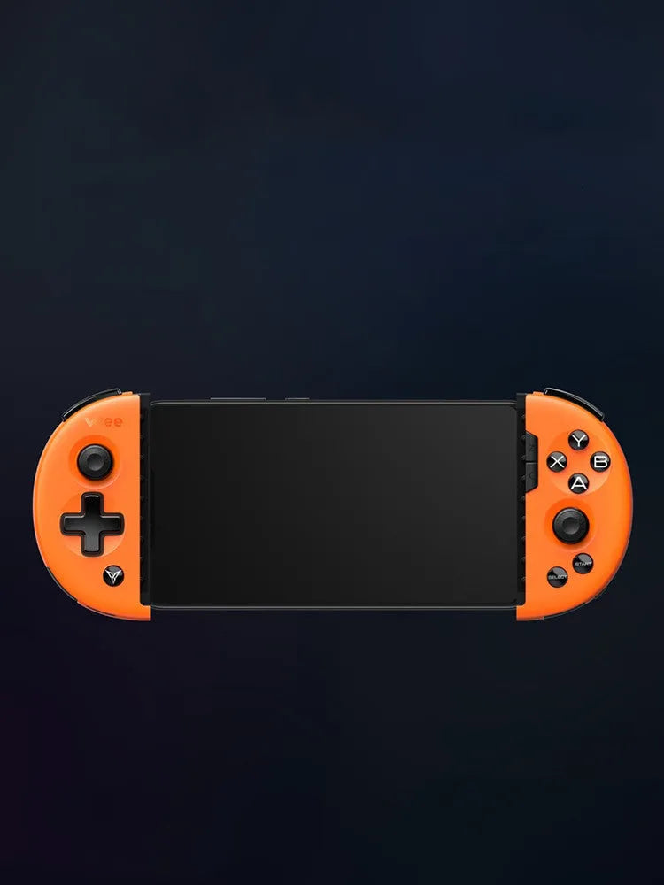 Feizhi Wee 2T mobile game controller with stretch handle in midnight blue or orange
