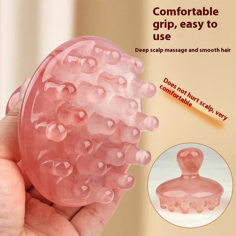 Disc massage comb meridian comb for head health massage brown plastic 21 teeth