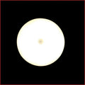 Small round night lamp with side push key, 86mm diameter, 1W LED, battery powered