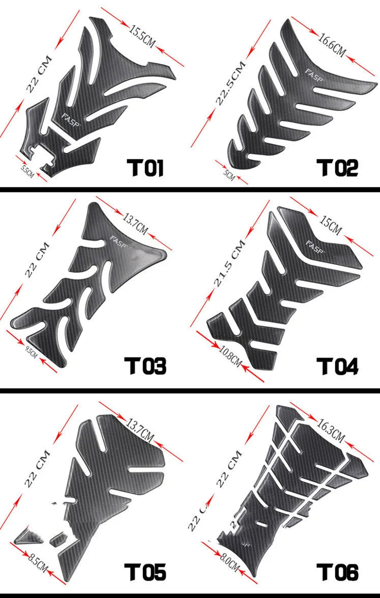 5D real carbon brazing fish bone paste protection suit for GM sports car fuel tank in TQ series styles