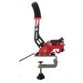 USB handbrake for PC racing simulators with metal lever and universal mounting clamp.
