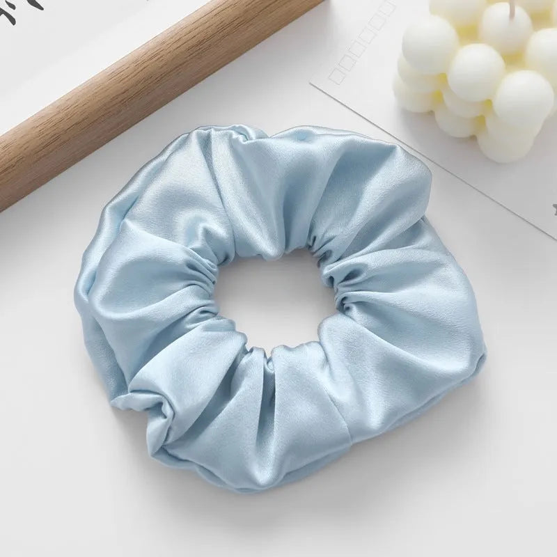 Handcrafted silk hair ring headband 6cm wide in multiple colours including black and navy blue