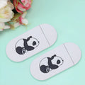 White plastic webcam privacy cover slider, 3x1.5x0.1cm, for laptop tablet camera, pack of 3