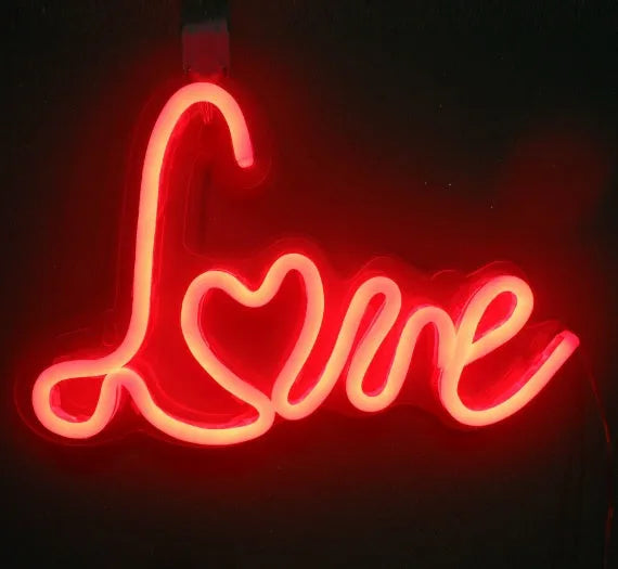 LED neon decorative wall hanging light with PVC shade and USB power