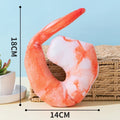 Polyester pet dog bite toy in Donut Pizza and Shrimp styles for small and medium dogs