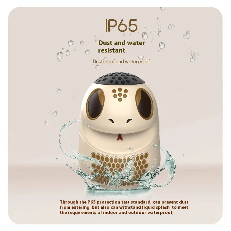 TK900 White wireless cartoon Bluetooth-compatible speaker with USB power, card insertion, lighting, waterproof and drop-resistant features