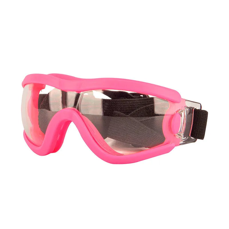 Pet dog sunglasses with PC frame in multiple colours and lens options for UV protection