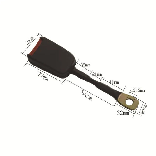 Car seat belt socket safety buckle with 20cm steel wire base for vehicle seat belt replacement
