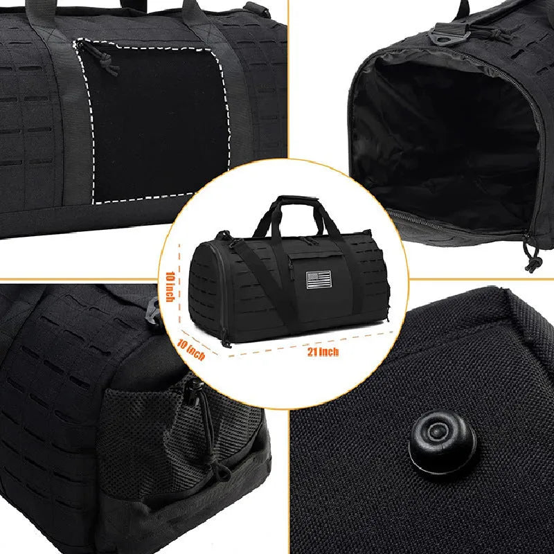 Men's waterproof Oxford cloth sports fitness handbag with air pillow belt in 56cm size