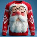 Christmas Santa Claus reindeer sweatshirt, loose polyester pullover, sizes S to 5XL, casual festive top