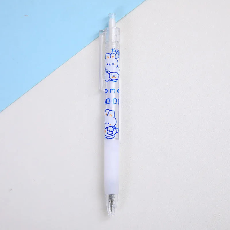Set of six cute animal character press pen knives for craft cutting