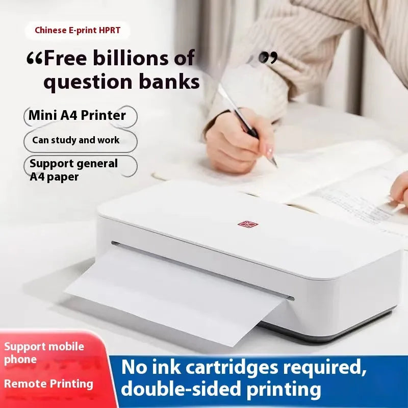 Small plastic learning printer for wrong question printing with ribbon cartridge system