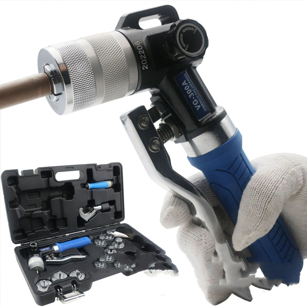 VG-300 style hydraulic tube expander tool for refrigeration work made from alloy steel.