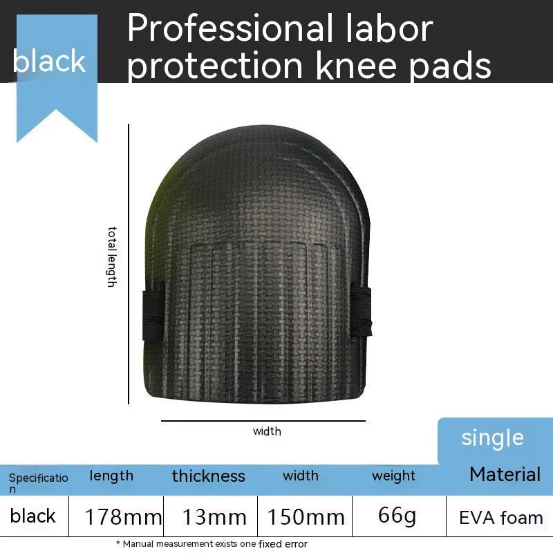 A pair of EVA foam knee pads in various colours, suitable for construction and DIY kneeling tasks.