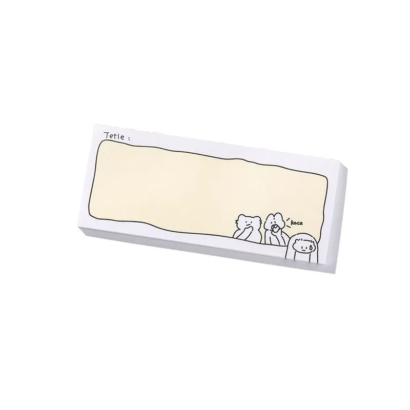 Heartbeat Delivery Series cartoon sticky note pads in six designs with three size options