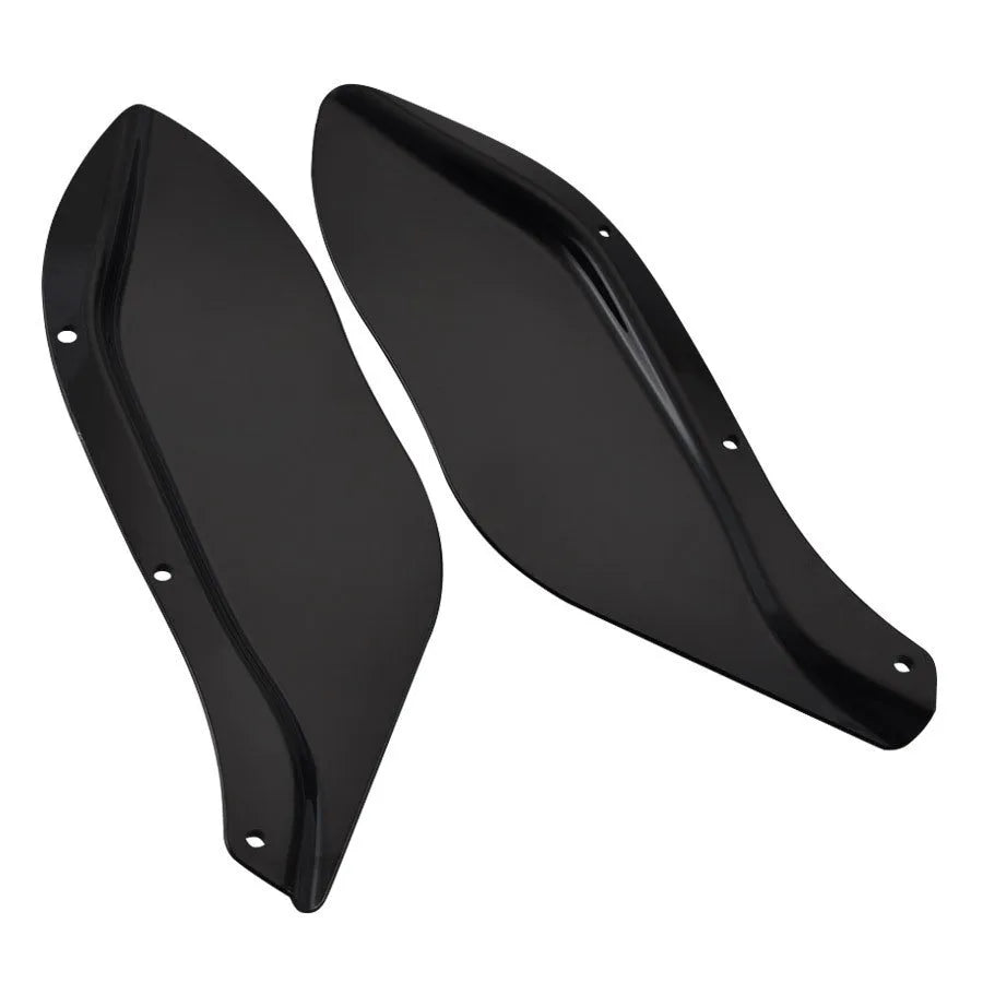 Harley motorcycle black and transparent ABS side wing head covers for Touring models