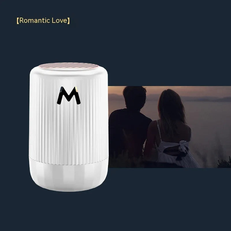 Solid car aromatherapy decoration cup measuring 10cm by 6cm available in four scent variations