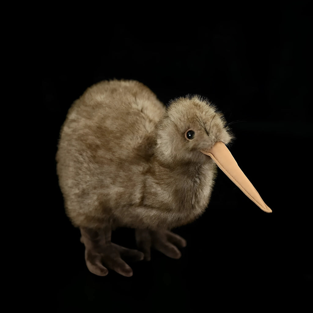 Kiwi plush toy, 25cm tall, chemical fibre, with iron wire frame, New Zealand bird design
