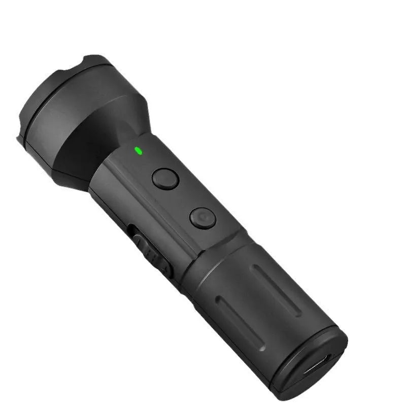 Black plastic ultrasonic dog bark stopper and dog drive device with charging cable