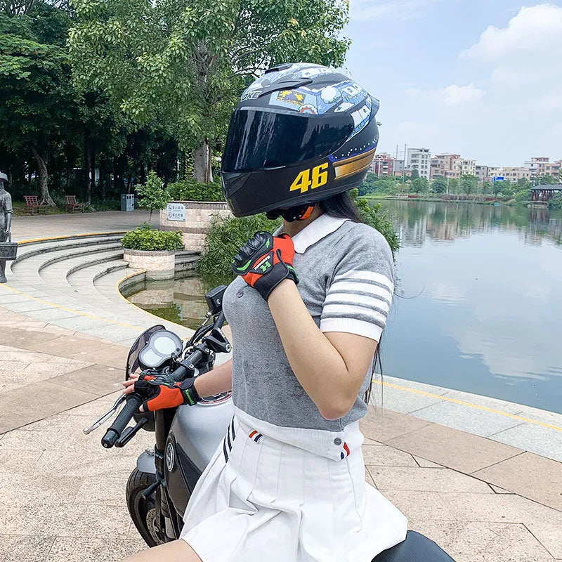 Grey and yellow ABS motorcycle helmet for commuting available in six sizes