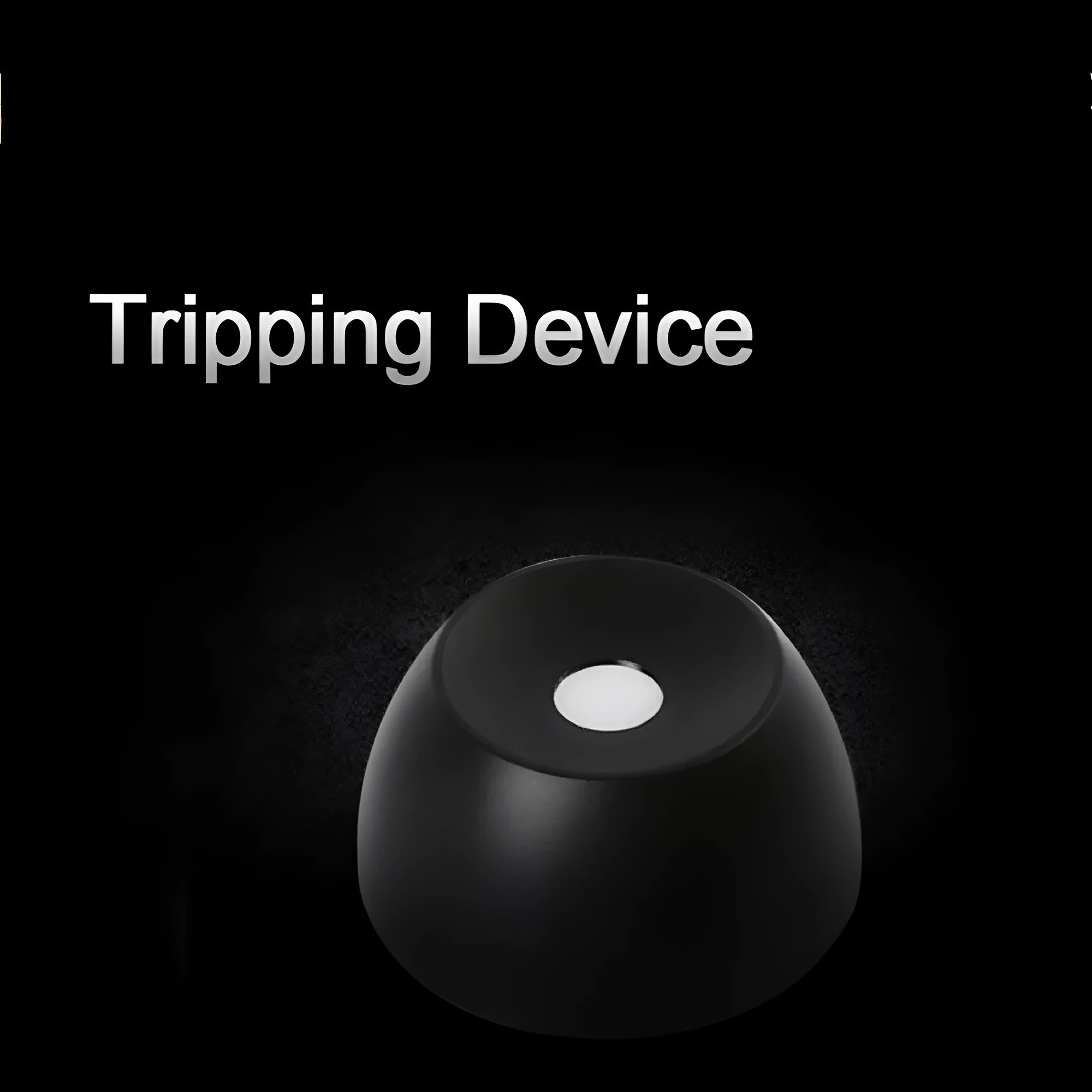 Black oxidised 12000GS magnetic snap opener for supermarket anti-theft buckles, 74x35mm