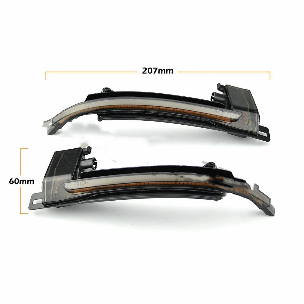 Dynamic LED mirror turn signal for Audi B8 and B8.5 models in black or white finish