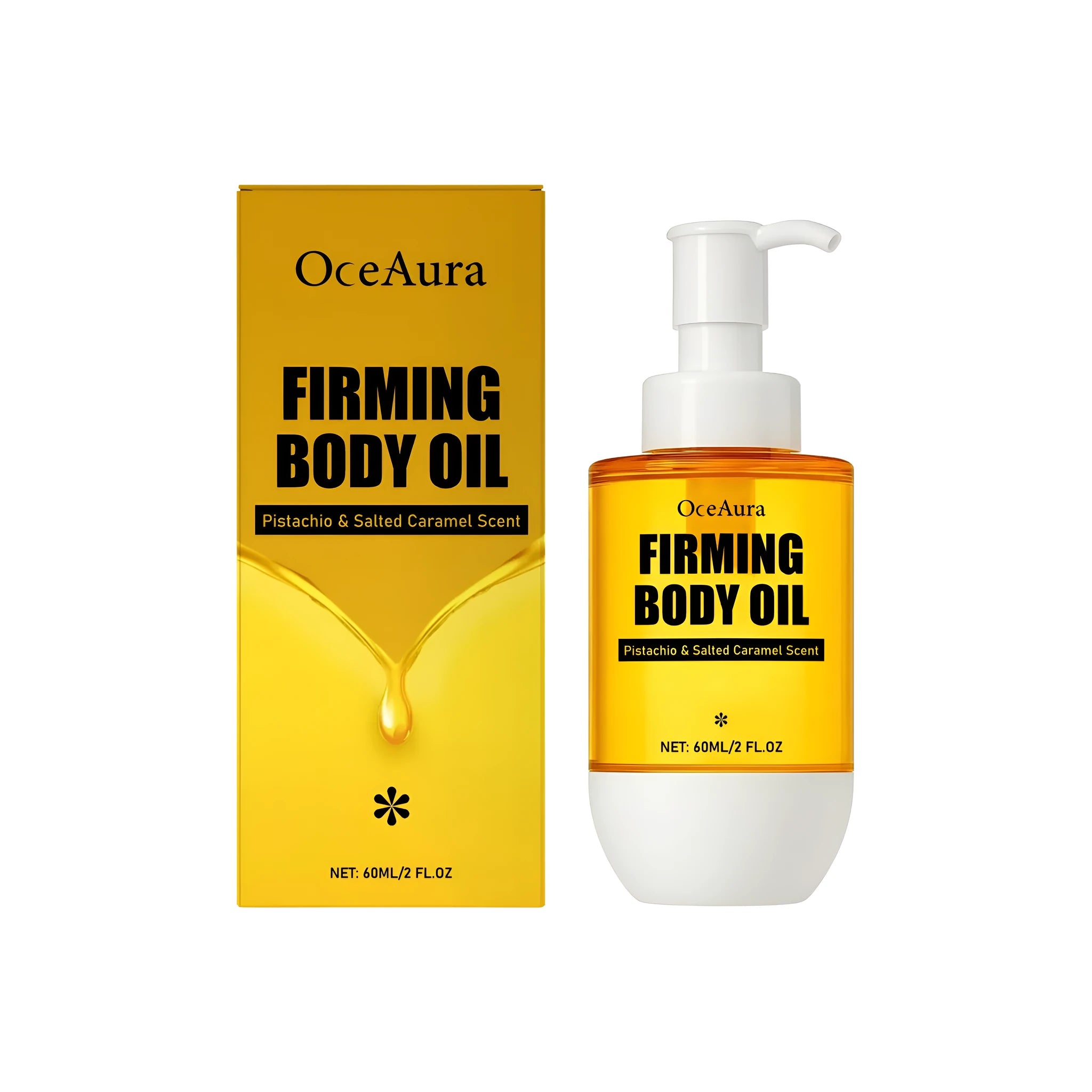 A 60ml bottle of tightening and wrinkle resistant body oil with glycerin and vitamin E.