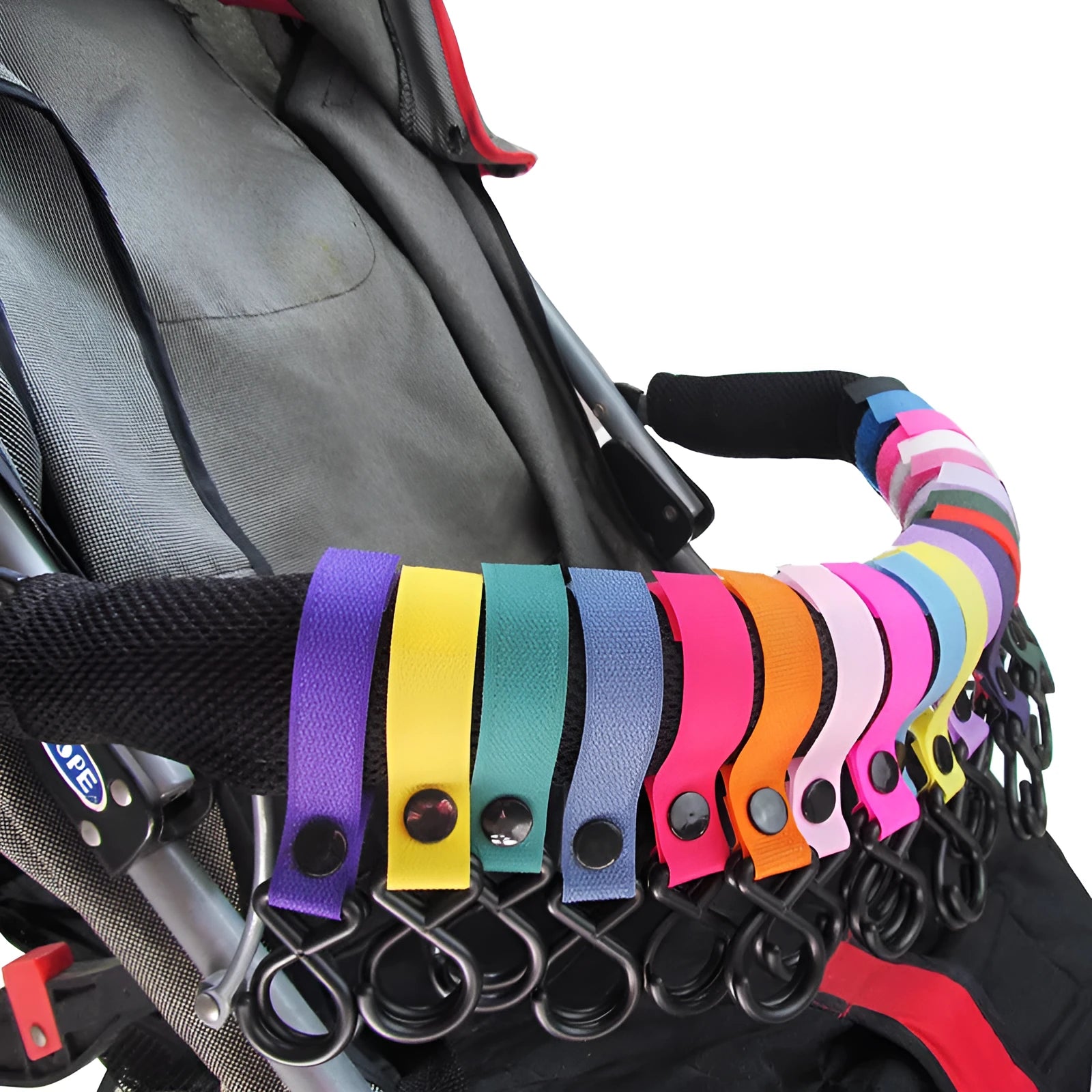 Nylon luggage velcro hook in multiple colours with independent OPP packaging for travel organisation