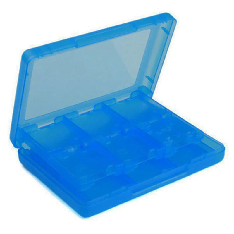 NDS 3DS game card storage box with 24 slots in black PP plastic