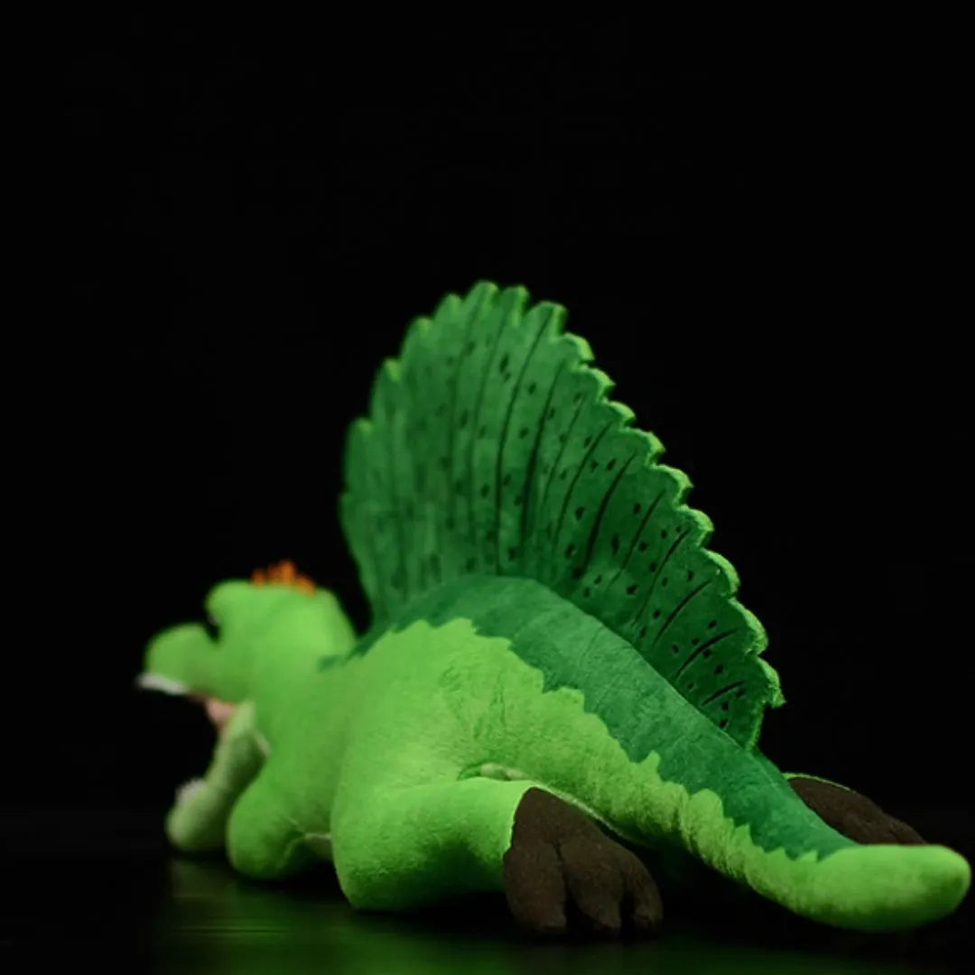 Green Spinosaurus plush toy doll 45cm long soft simulation dinosaur stuffed animal