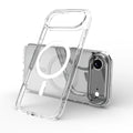 Transparent magnetic phone case for iPhone 17 series showing clear design with magnetic elements