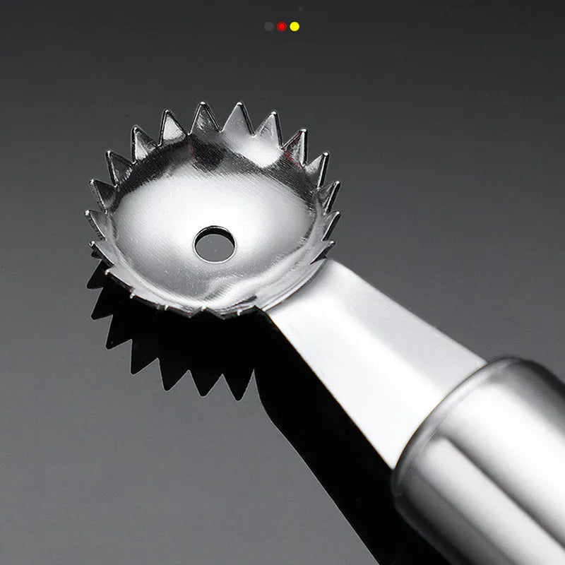 Stainless steel strawberry stem remover with modern minimalist style for removing strawberry pedicles