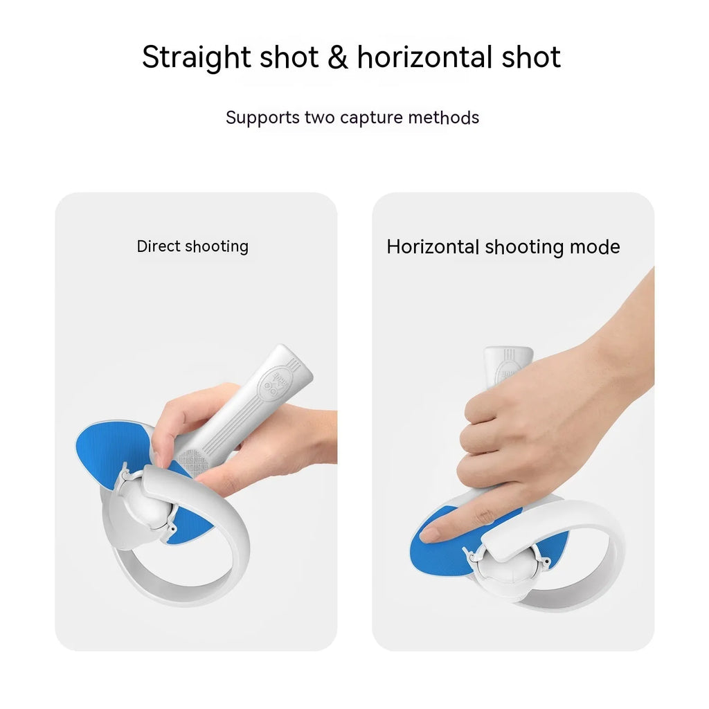 Red and blue silicone plastic hand grip for Pico 4 VR controller table tennis games