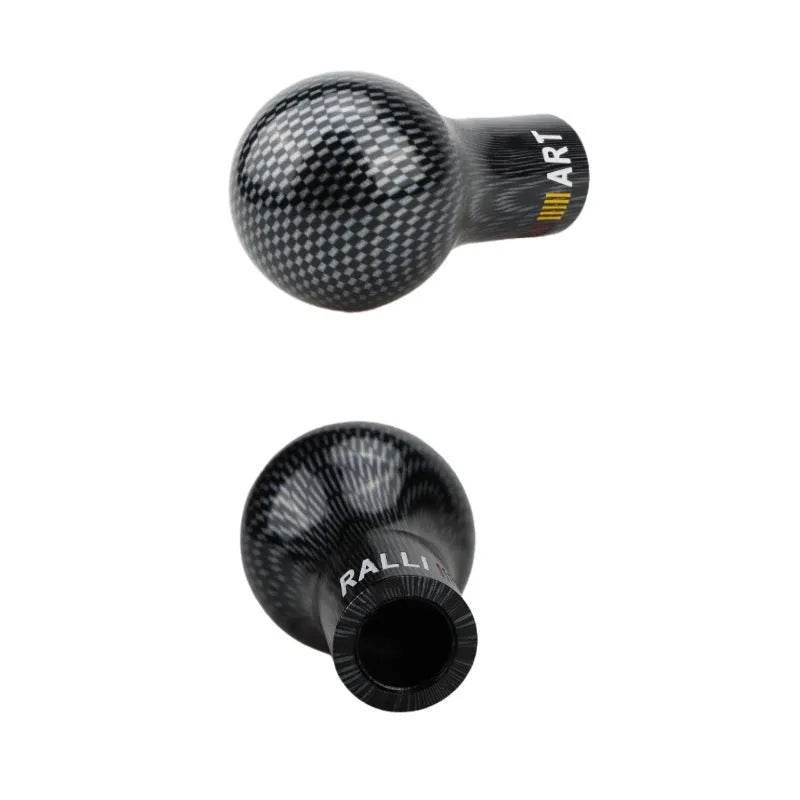 Mitsubishi car gear shifter replacement in carbon fibre black finish, showing 5-gear pattern and 5m cable.