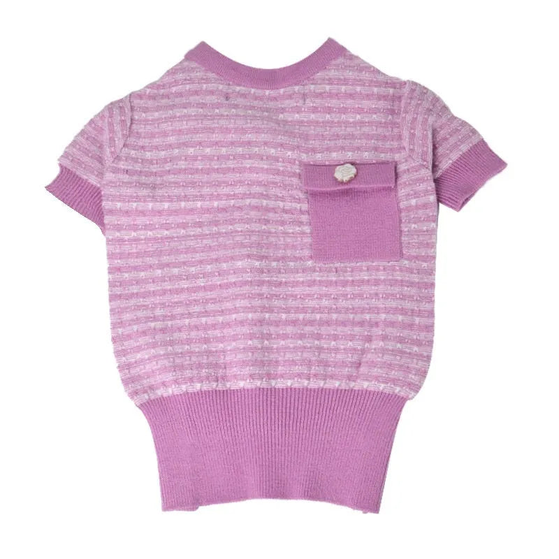 Classic style wool pet clothing for Schnauzer dogs in autumn and winter seasons