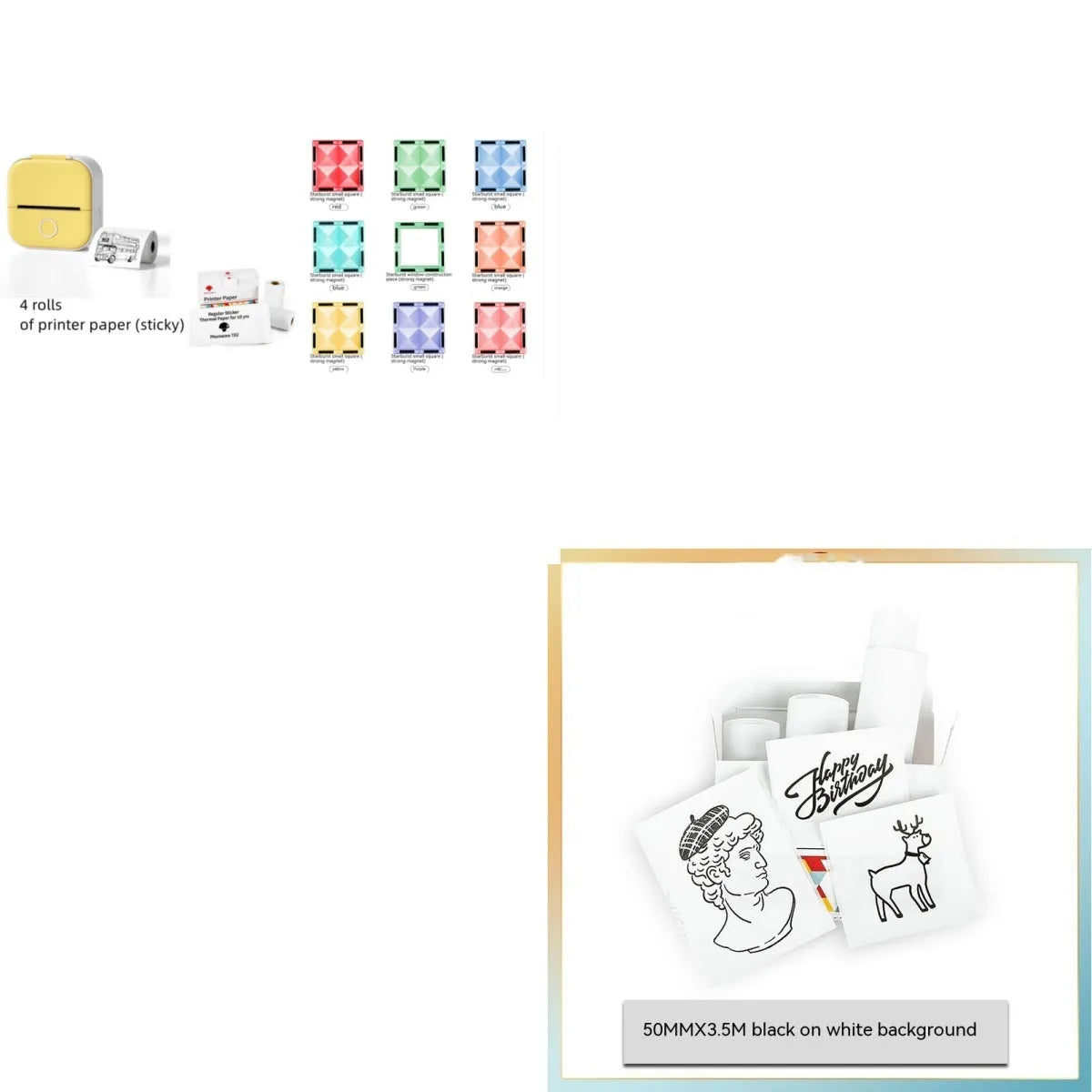Phomemo T02 portable mini thermal label printer in white, showing front panel with paper slot, with Bluetooth icon