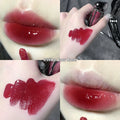 Glacier Lava Lip Lacquer in water-light texture with mirror finish across seven colour numbers