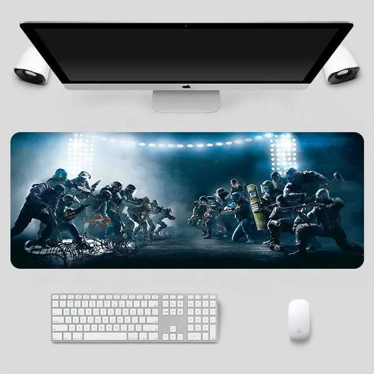 Thickened non-slip rubber cloth mouse pad with thermal transfer printed pattern in style A for notebook computers