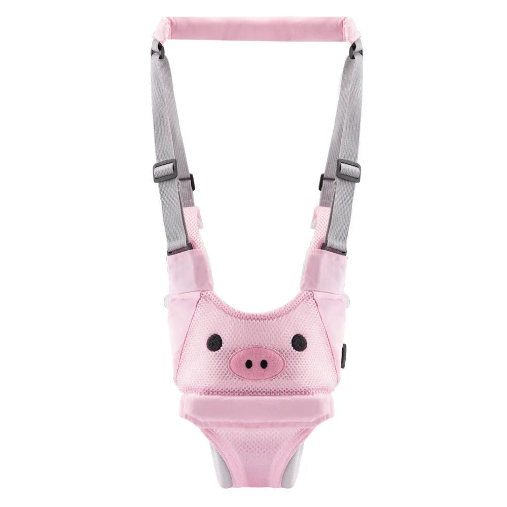Baby walking harness belt in cotton with multi-functional lift and pull design for toddler safety