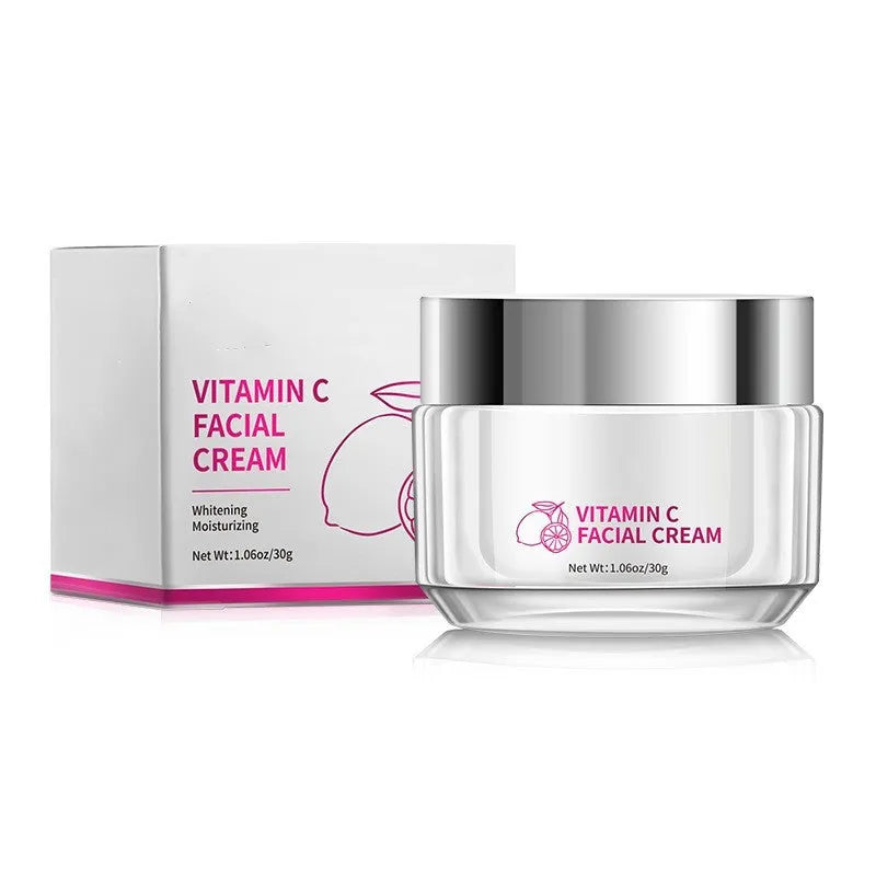 30g jar of Vitamin C face cream for skin brightening and anti-ageing.