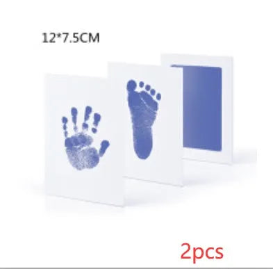 Baby hand and foot print disposable ink pad in pink for newborn keepsake crafting