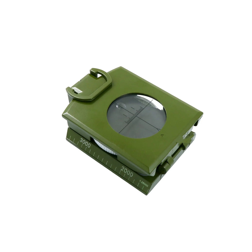K4074 metal outdoor compass with hanging rope and ring showing 10cm length